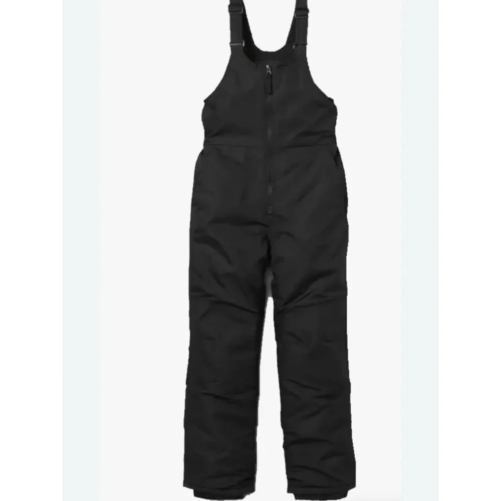 All In Motion Black Kids Snow Bib Sz L